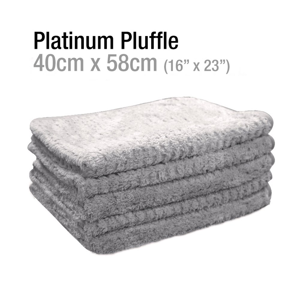 The Rag Company Platinum Pluffle Hybrid Weave Microfiber Drying Towel 16 x  16